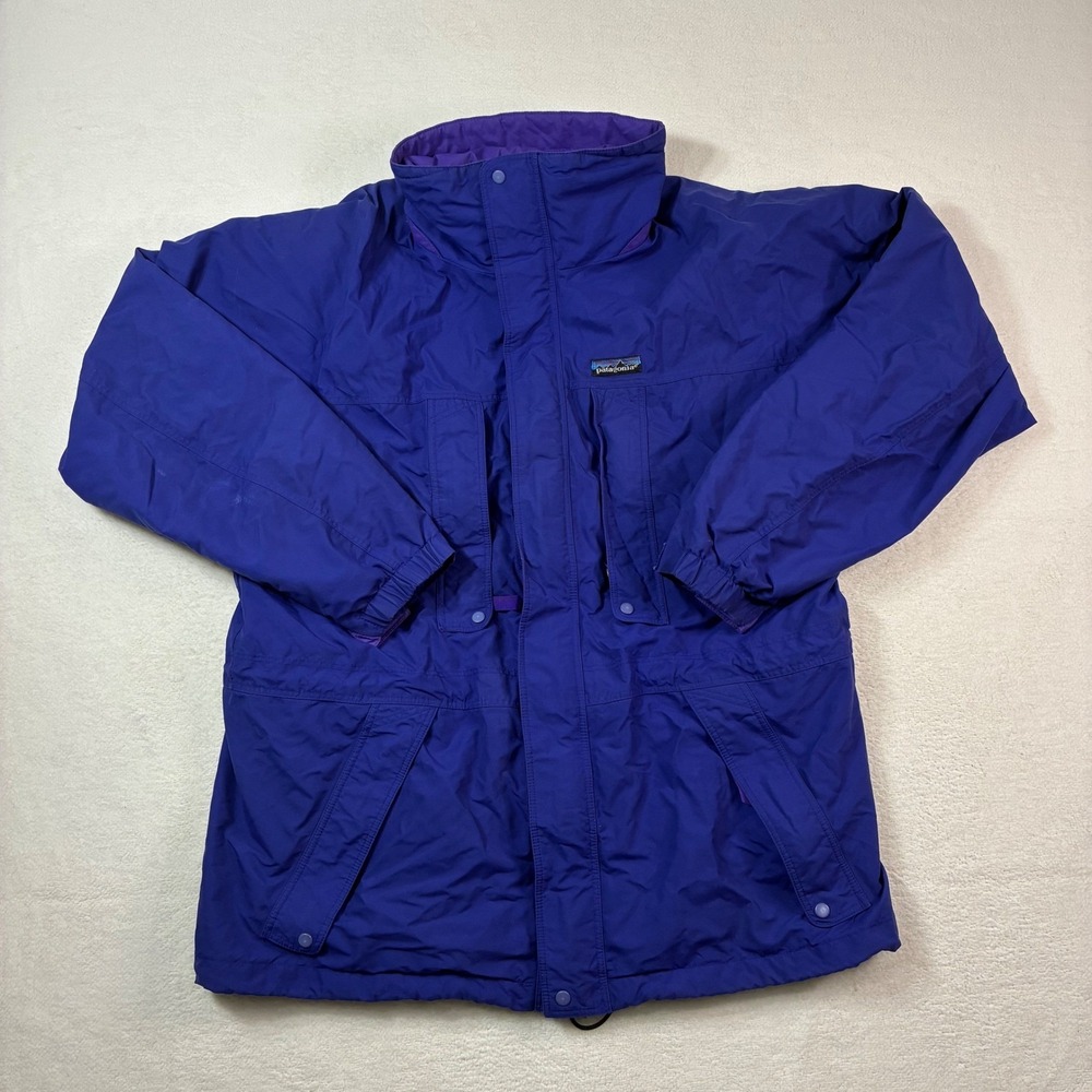 Vintage Patagonia Jacket Men‎ M Purple Parka Full Zip Insulated Snow Ski 80s 90s